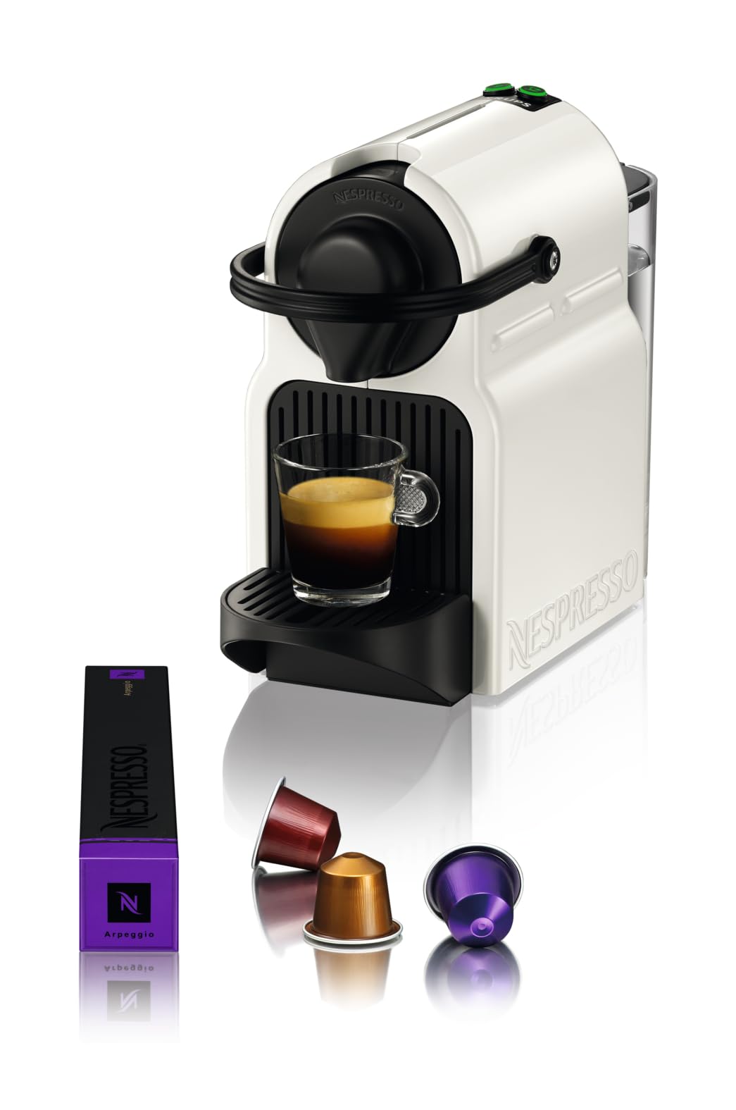 Machine à Café Nespresso Inissia Blanche – 19 Bars, Préchauffage 25s, Réservoir 0,7 L