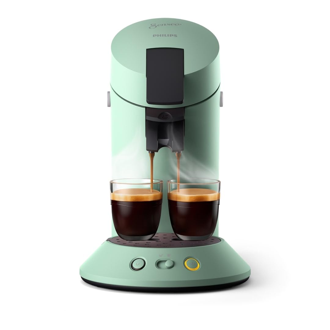 SENSEO Original Plus Machine à Café Dosettes Vert Désert CSA210/80 – Sélecteur Intensité