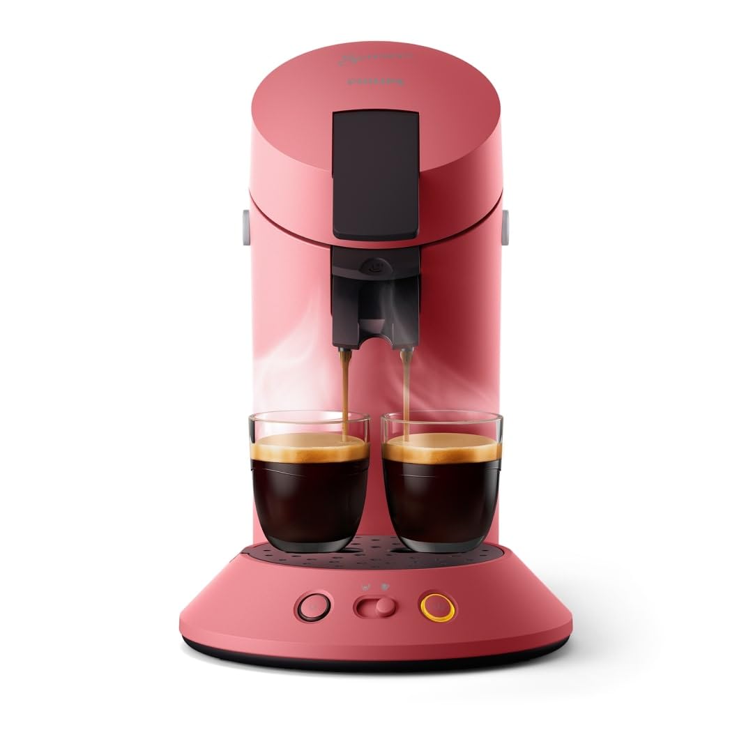 SENSEO Original Plus Machine à Café Dosettes Rouge Tendre CSA210/35 – Coffee Boost, 45 Buses