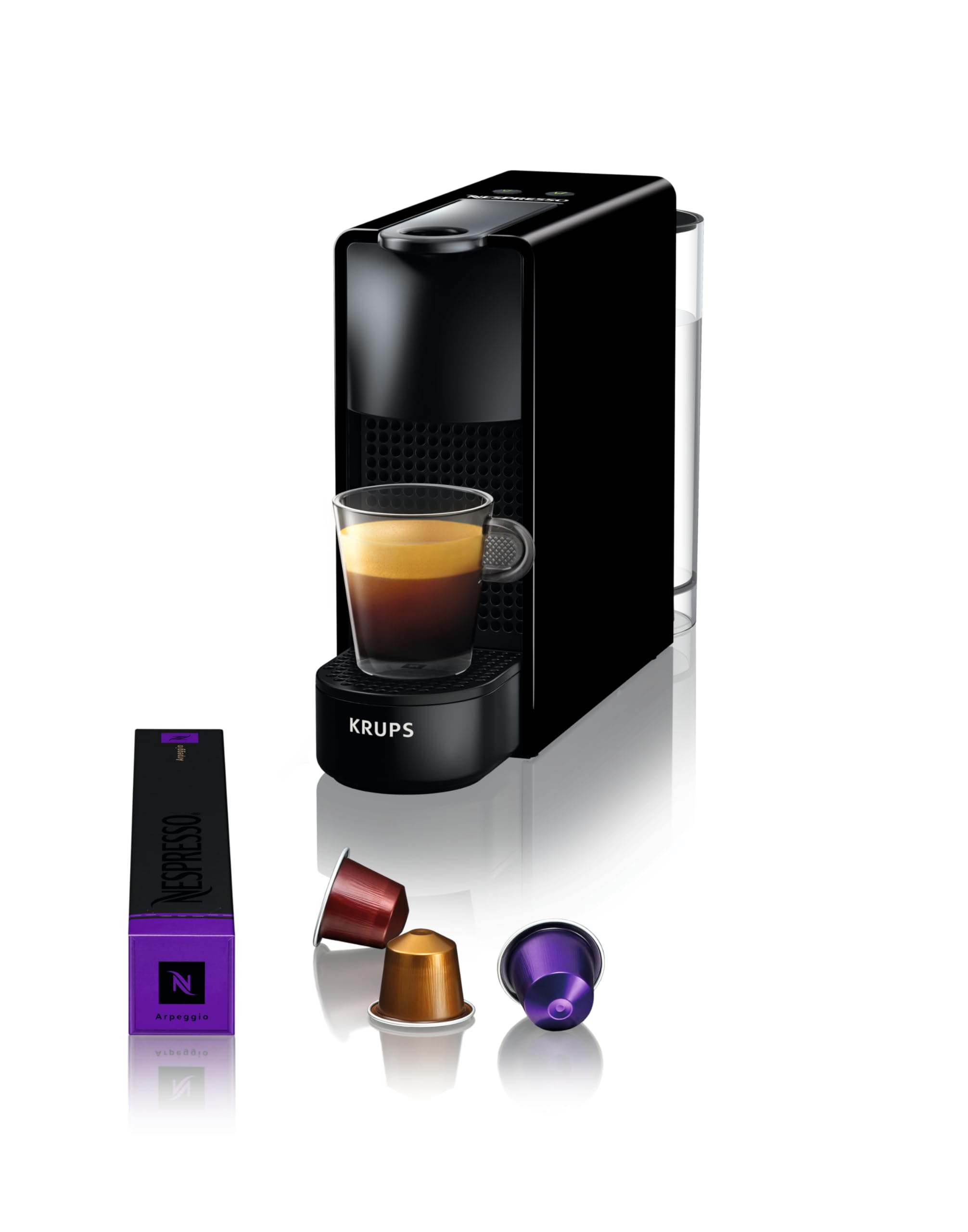 Machine à Café Nespresso Essenza Mini Noire – Ultra-Compacte, Espresso & Lungo, Capsules