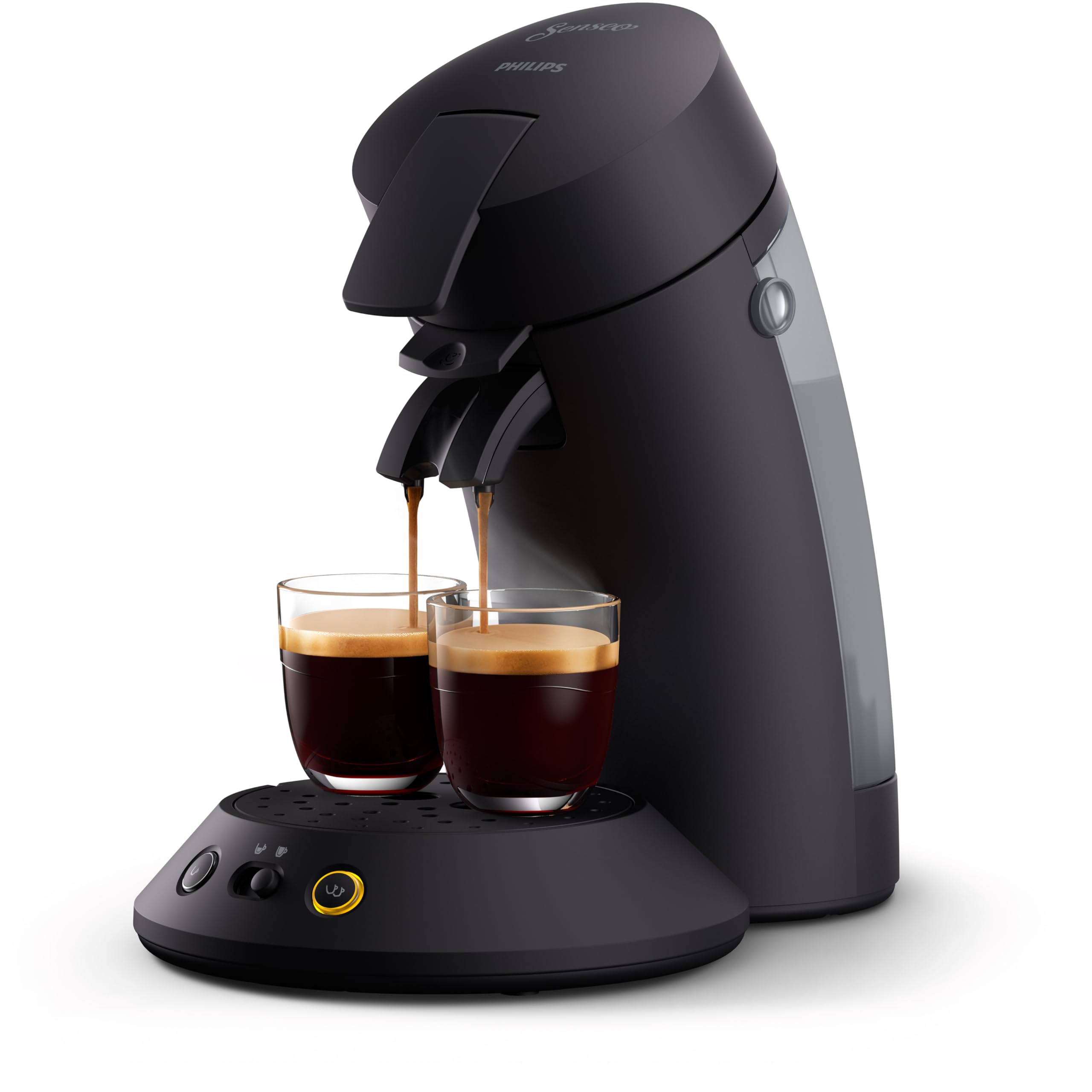 SENSEO Original Plus Cafetière Dosettes Noir Intense CSA210/61 – 45 Buses, Crema Plus